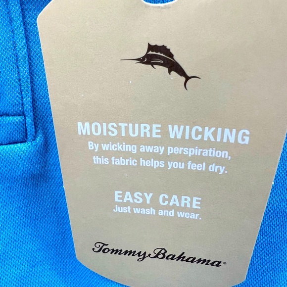 TOMMY BAHAMA POLO SHIRT, "BLUE CRUSH (SKY BLUE) COLOR  SIZE LARGE MEDIUM (M) - Picture 12 of 15
